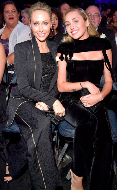 Tish Cyrus, Miley Cyrus, 2018 Grammy Awards, Candids